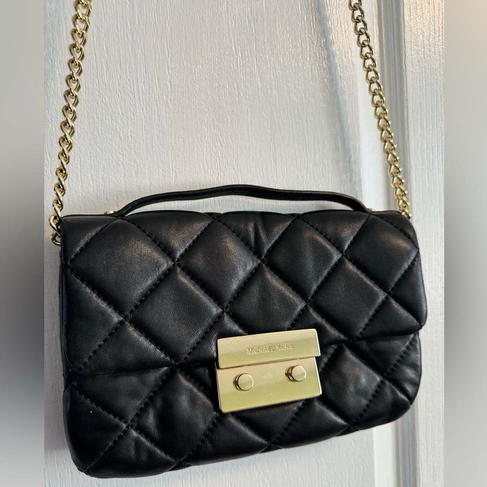 Michael Kors soft genuine leather clutch/shoulder bag